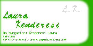 laura kenderesi business card